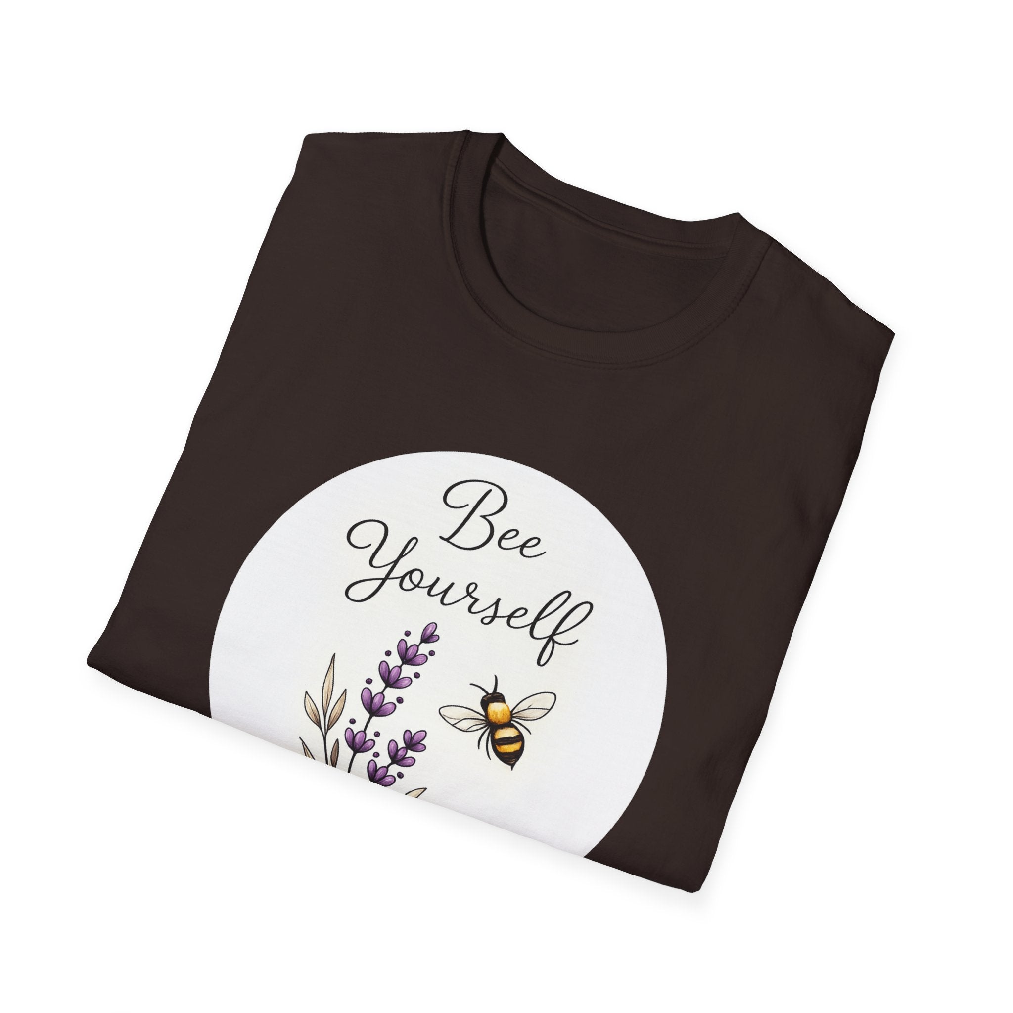 Bee Yourself T-Shirt — Lavender Bee Floral Graphic Shirt