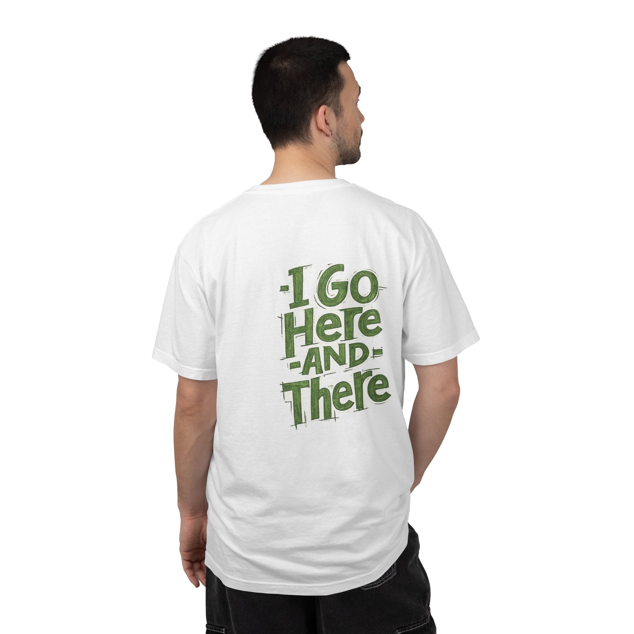 My Kind of People T-Shirt — Floral Graphic Tee with “I Go Here and There” Back Text